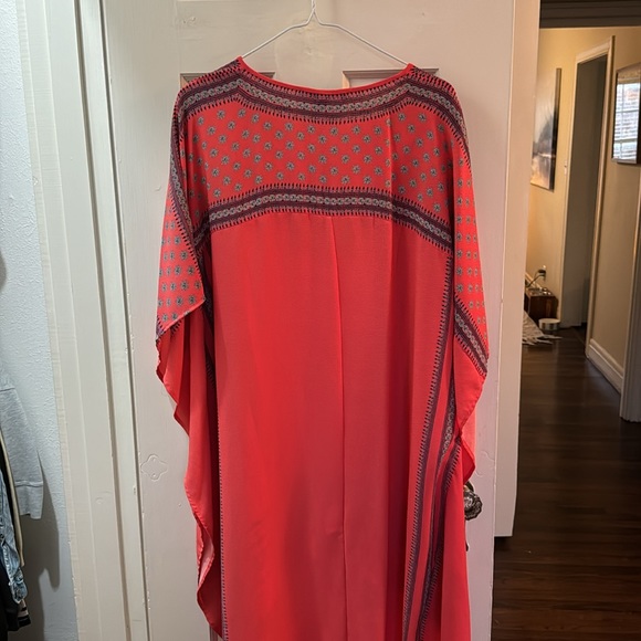 WOMENS BCBG MAXAZRIA REDBERRY CRISTEN HI LOW KAFTAN DRESS M/L - Picture 6 of 7
